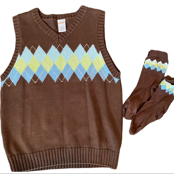 Gymboree Boys 7 Matching Argyle Sweater 